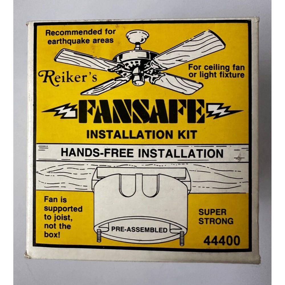 REIKER FanSafe Installation Kit 44400 - Ceiling Fan & Light Fixtures Ear…
